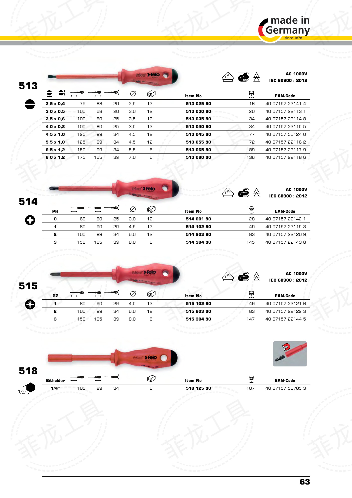VDE frico 500 螺丝起子