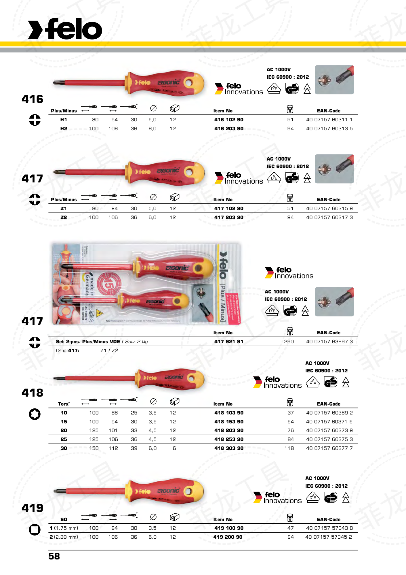VDE ERGONIC 400 螺丝起子